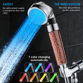 Vacto filtration beads closeup demonstrates water-softening benefits for hair and skin.