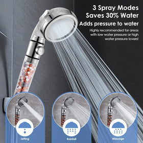 Vacto three-color beads demonstrate multi-layer filtration that softens water and reduces impurities.