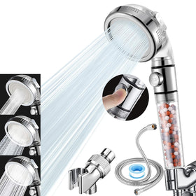Vacto high pressure showerhead kit delivers a strong, filtered spray for a refreshed shower.