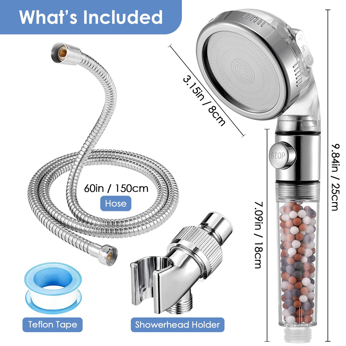 Vacto easy installation illustrates how it fits standard fittings.