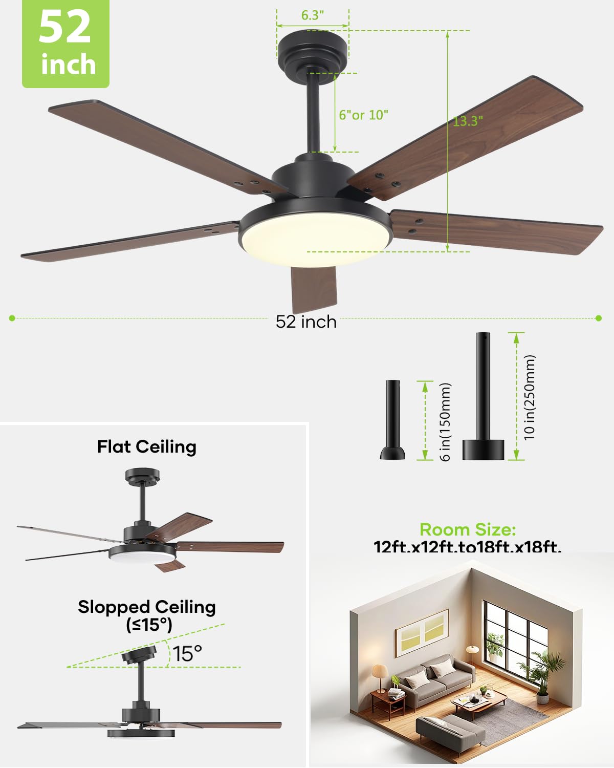 FCC, DOE, ETL certifications for safe indoor/outdoor use