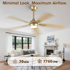 Quiet DC motor delivers strong airflow with minimal noise for bedrooms