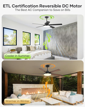 Quiet DC motor ensures silent operation in bedrooms