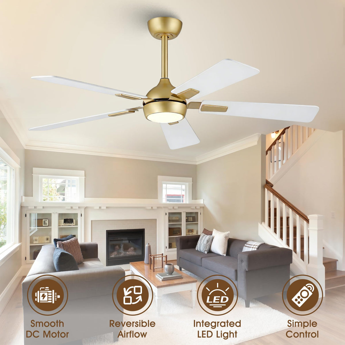 Vaczon six-speed ceiling fan offers customizable comfort