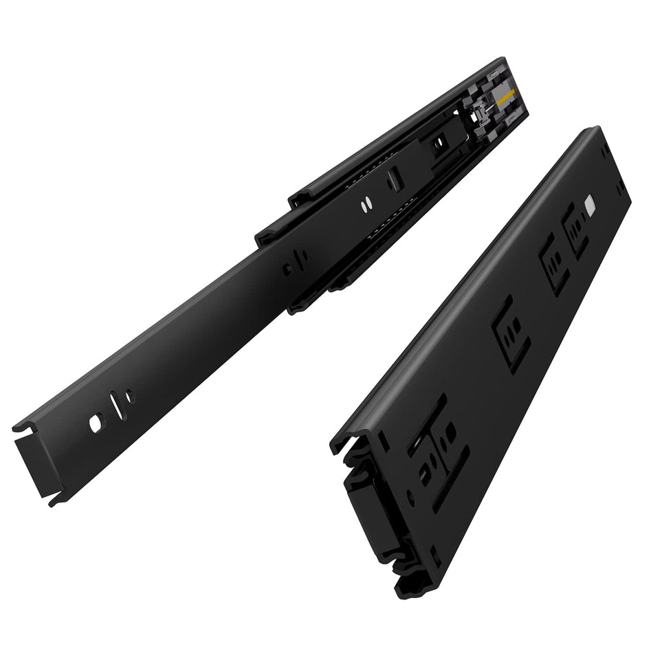 VADANIA 14-inch soft close drawer slide front view shows smooth, quiet operation.