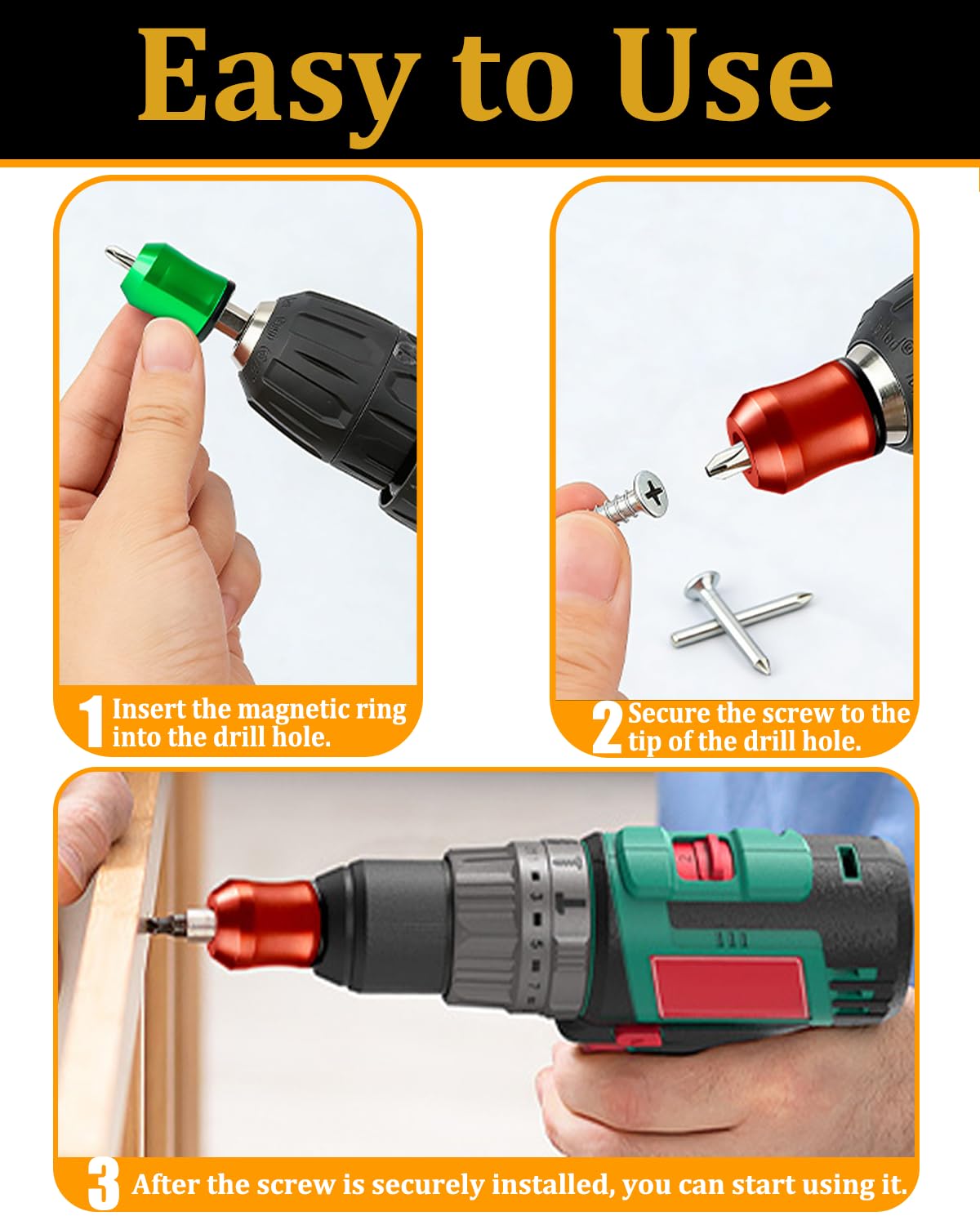 Vadeny red color-coded ring helps fast tool identification