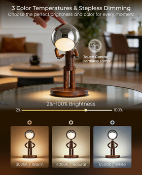 Vadifula lamp USB-C charging port enables quick, clean recharging