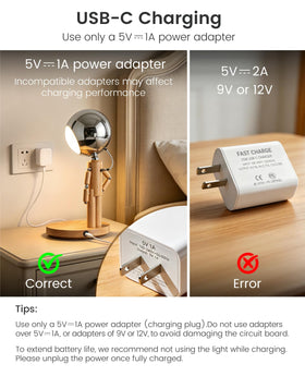 Vadifula gift-ready lamp adds character to bedrooms or offices.