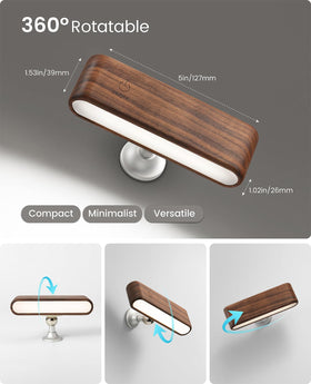 Magnetic back of Vadifula sconce attaches to metal surfaces.