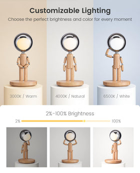 Vadifula soft touch control enables easy brightness and color adjustments.