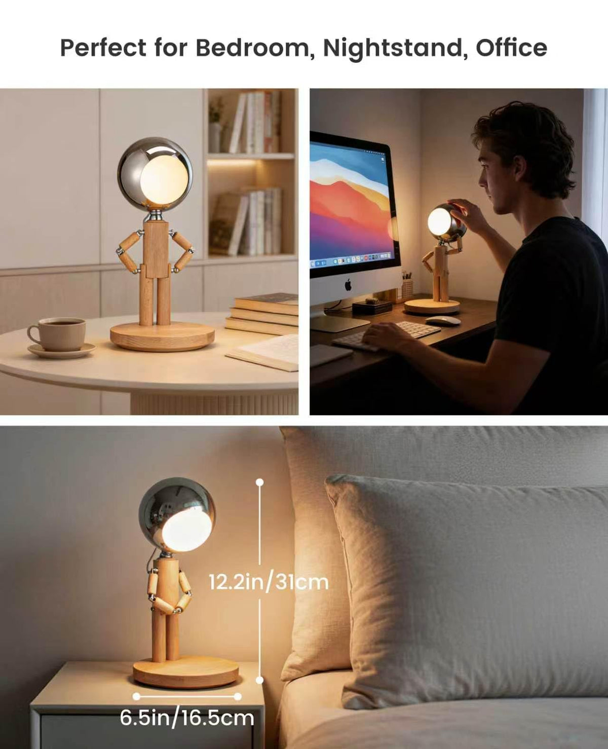 Vadifula stepless dimming provides precise lighting for any task.