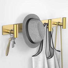 VAEHOLD anti-slip hook design prevents slipping on coats and towels