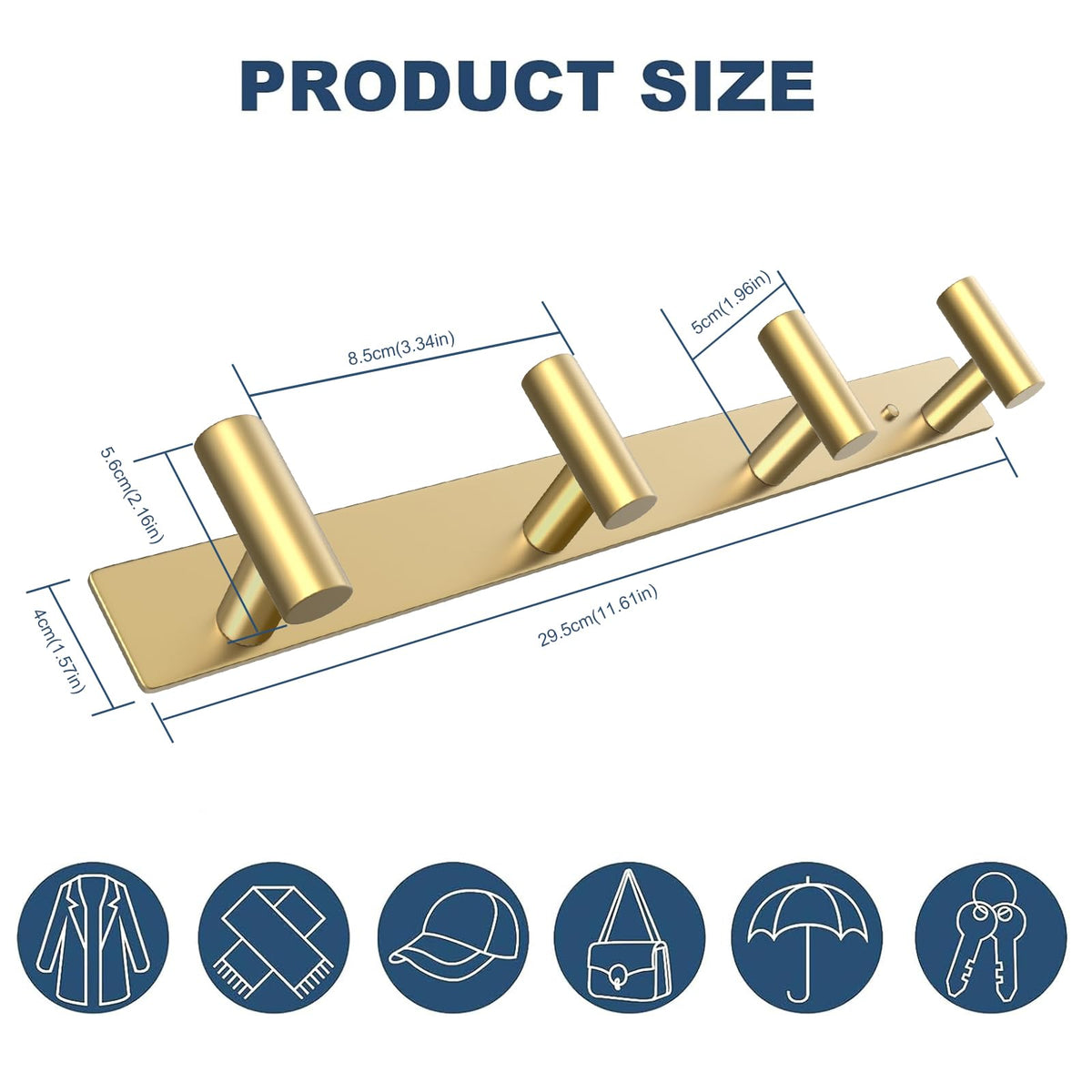 VAEHOLD gold finish adds style while keeping items ventilated and organized