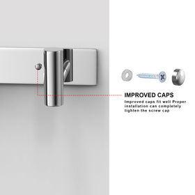 VAEHOLD hat and coat wall mount rack stainless steel material for durable daily use