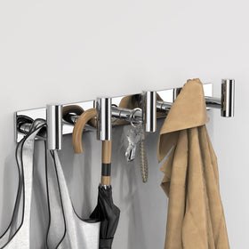 VAEHOLD hat and coat wall mount rack side angle highlighting space-saving wall storage