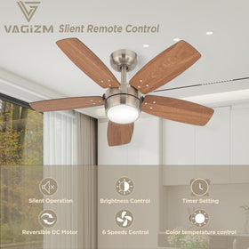 Vagizm 36'' ceiling fan with dual-color blades for versatile style and airflow