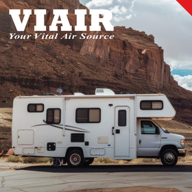 VIAIR 450P-RV EF portable compressor in carrying case for easy transport