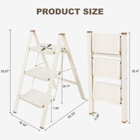 Valeo steps with wide tread provide secure footing during quick tasks.