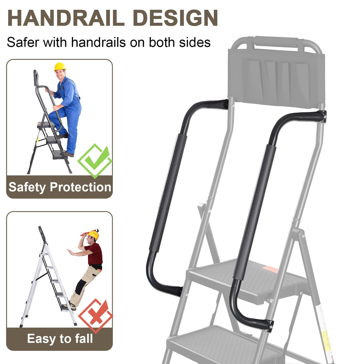 Valeo 4-step ladder in kitchen-use scenario for versatile tasks