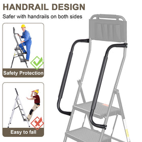 Valeo 4-step ladder in kitchen-use scenario for versatile tasks