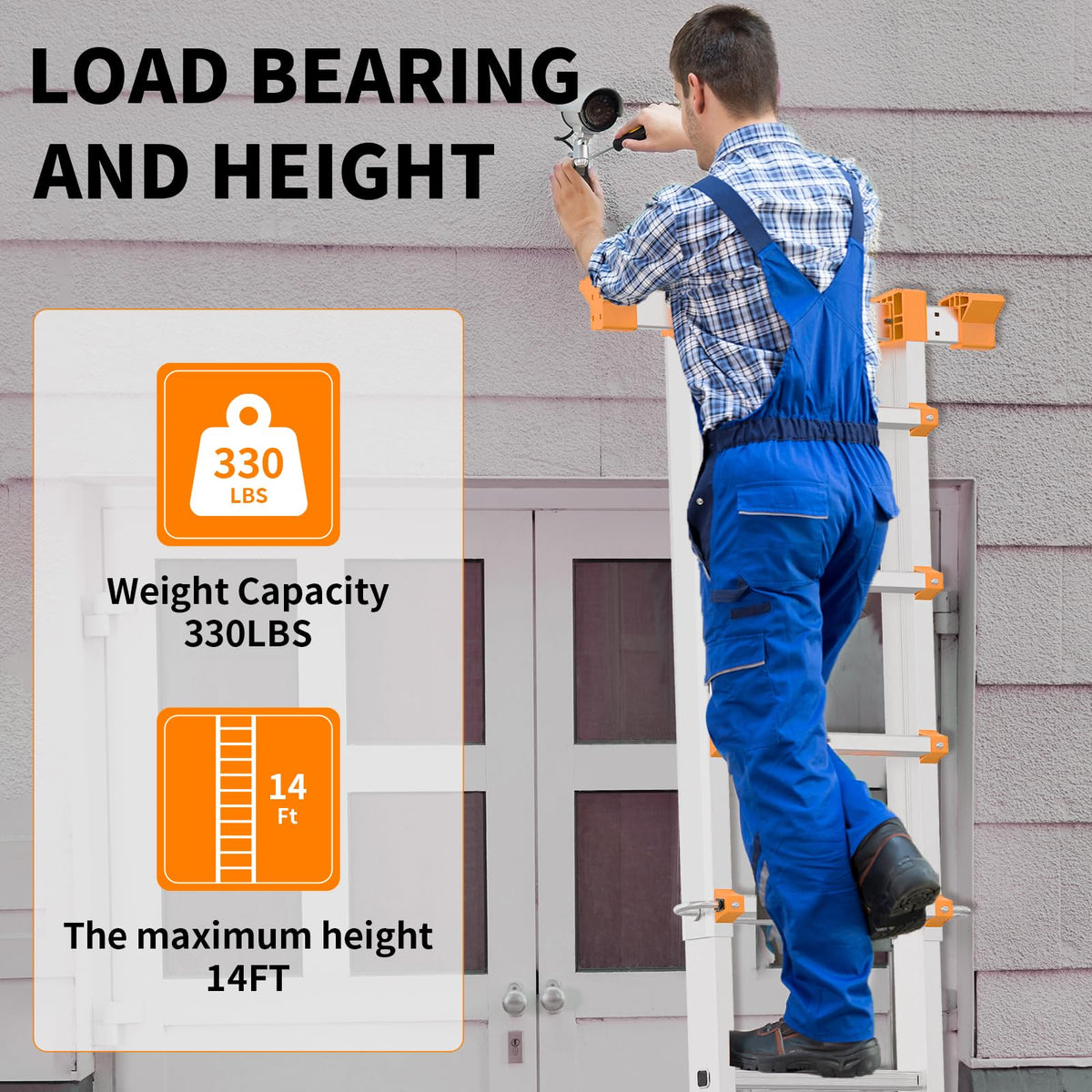 Valeo Ladder versatile for indoor and outdoor use across tasks.
