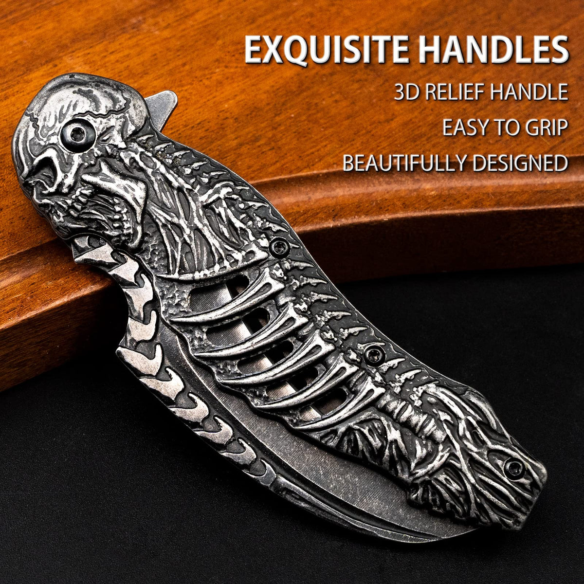 Valhalla Reaper blade stays razor sharp for clean cuts.