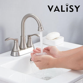 VALISY brushed nickel finish resists fingerprints for easy maintenance.