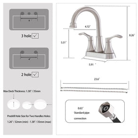 VALISY deck compatibility up to 1.2 inches suits many vanities.