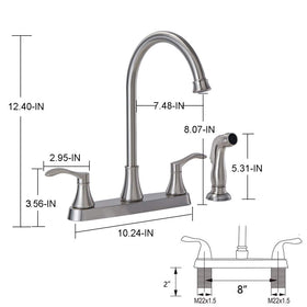 VALISY included hot and cold hoses for RV kitchen installation