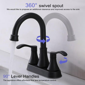 VALISY faucet with 360-degree swivel spout for flexible cleaning.