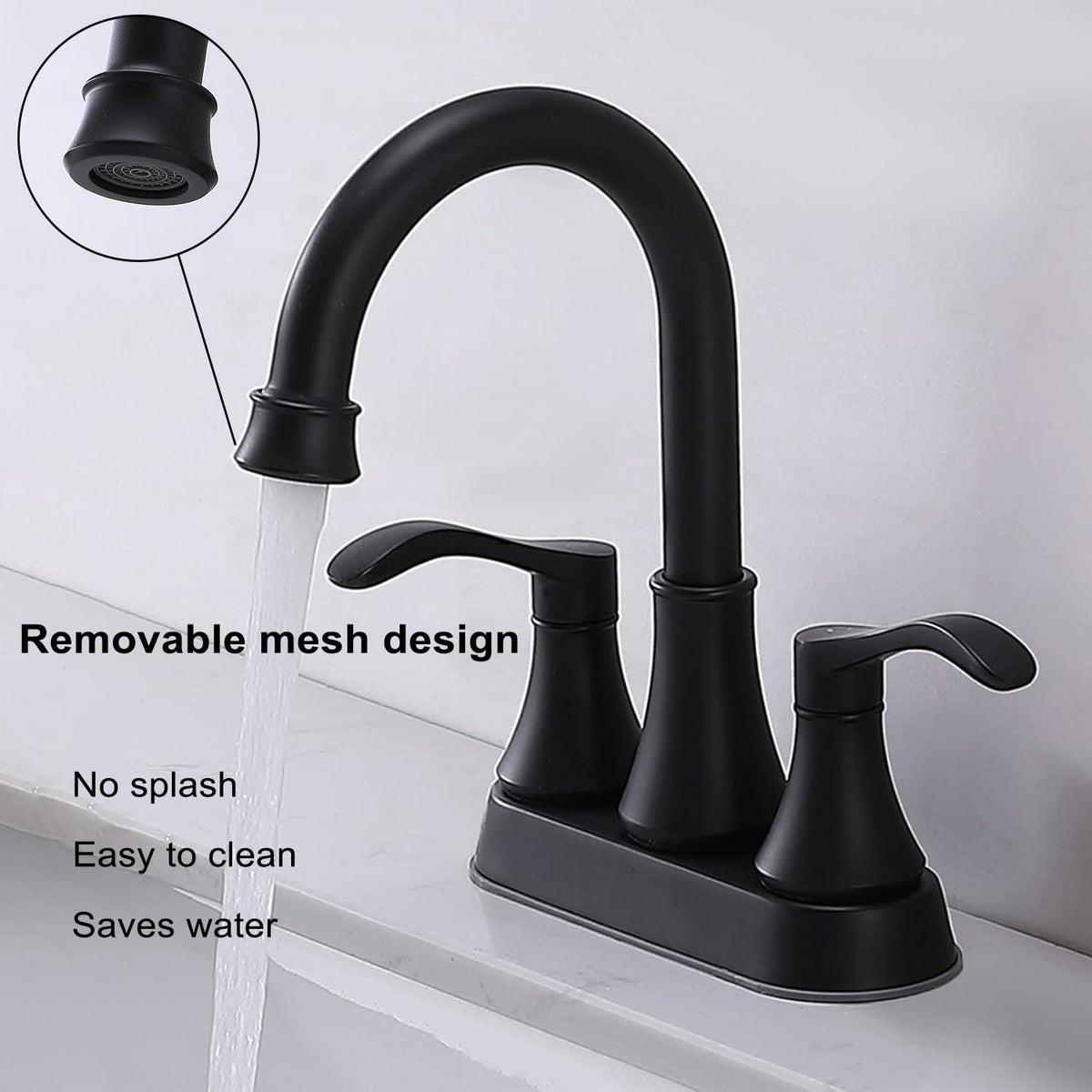 VALISY two-handle control for precise hot and cold water balance.