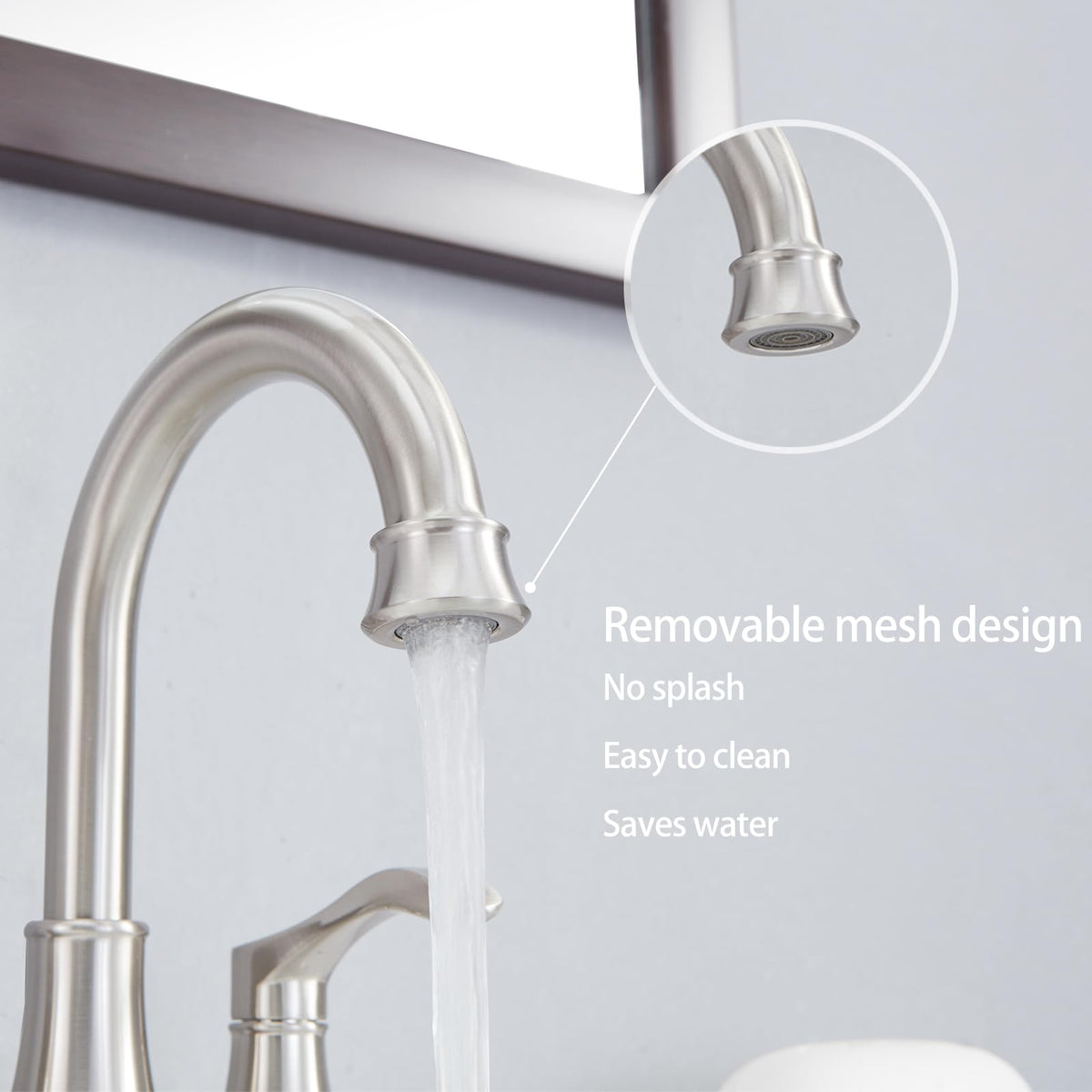 VALISY 5.51-inch spout height provides comfortable reach.