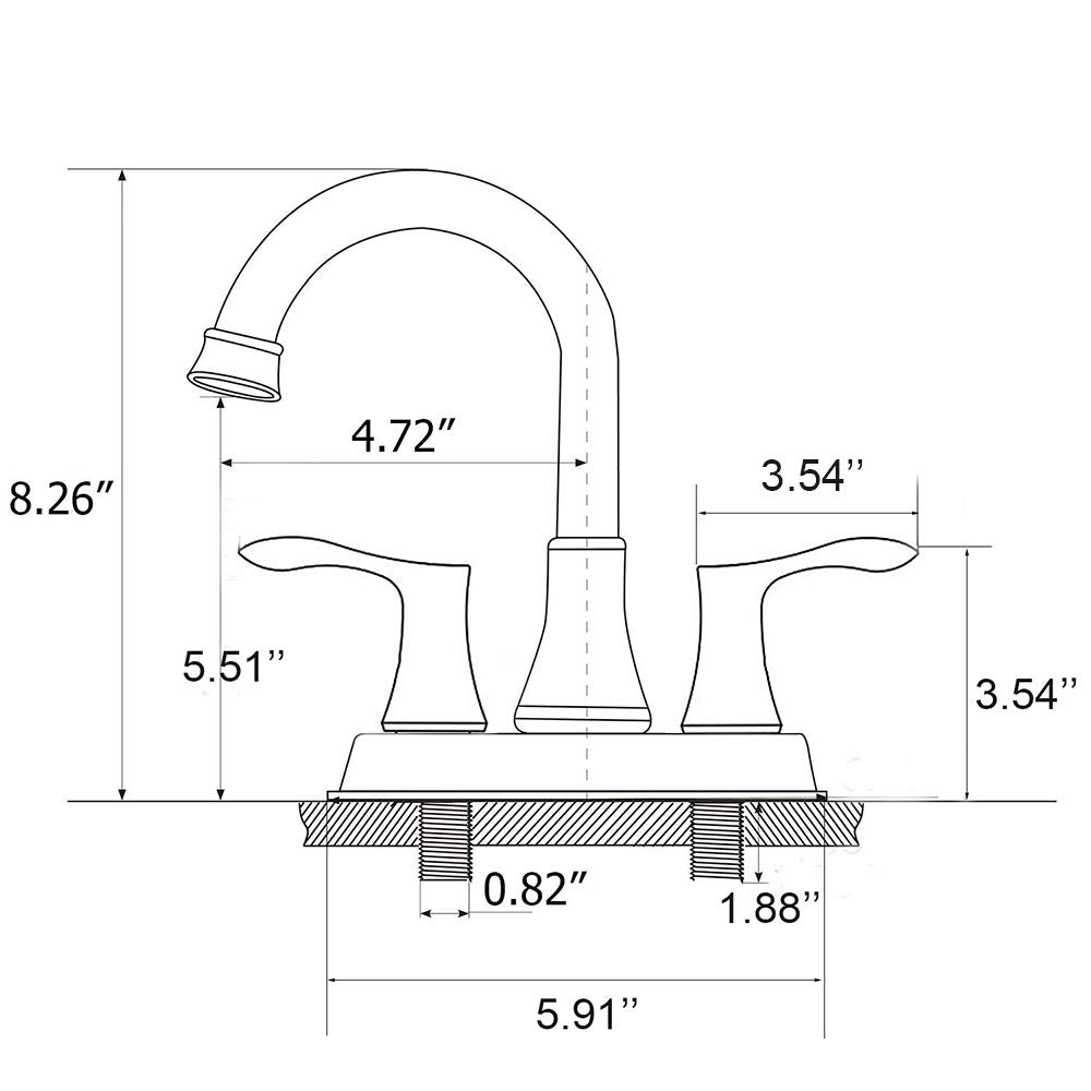 VALISY VABM10003H included pop-up drain and hoses for quick installation.