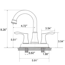 VALISY VABM10003H included pop-up drain and hoses for quick installation.