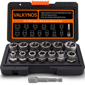 Valkynos Bolt Extractor Kit case neatly stores all pieces for quick, on-site access.