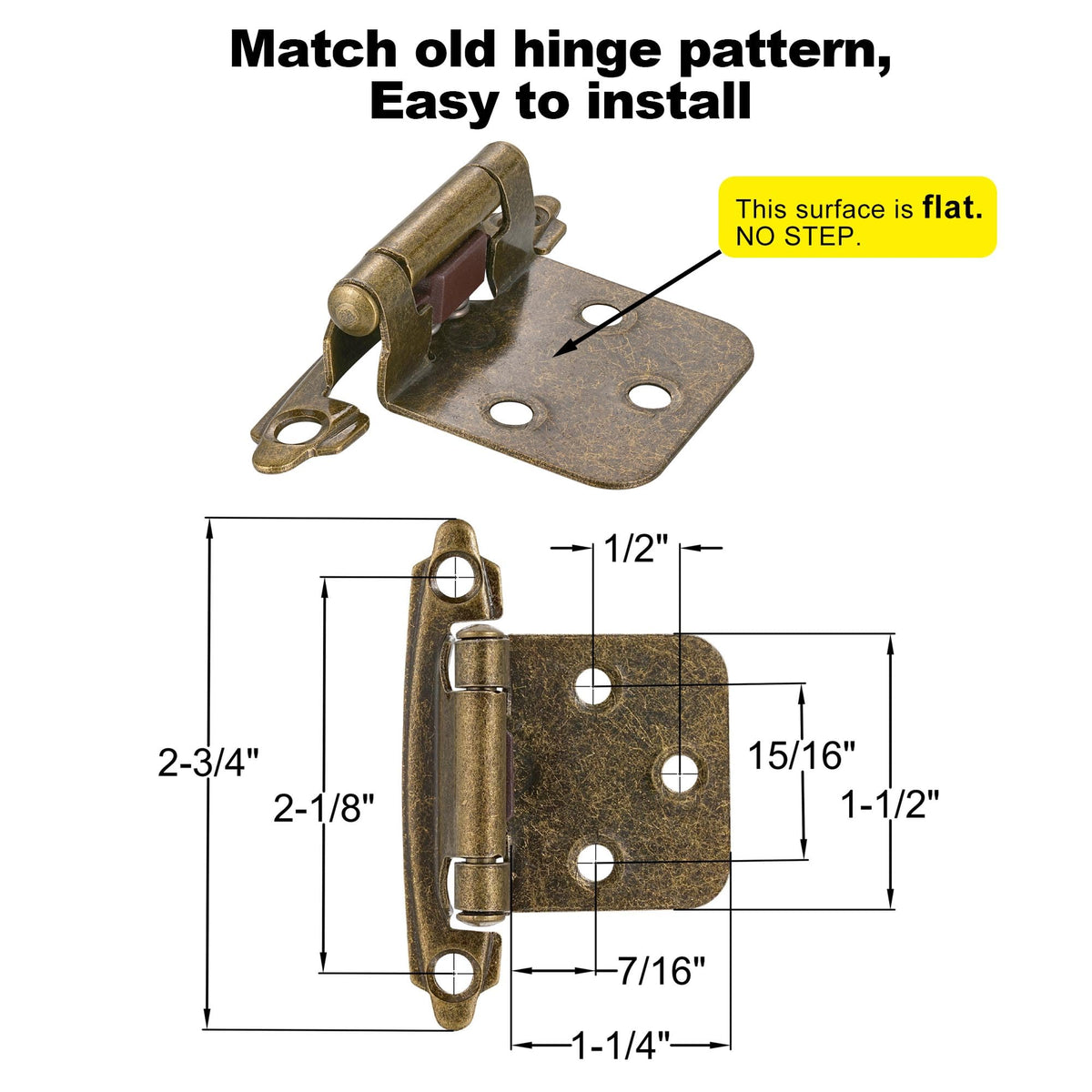 Vallecloud 1/2 overlay hinge on a face frame cabinet for easy installation
