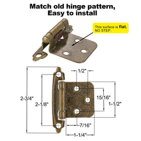 Vallecloud 1/2 overlay hinge on a face frame cabinet for easy installation
