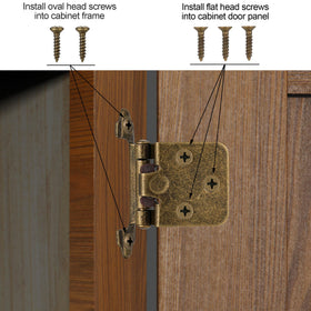 Vallecloud hinge set includes screws for quick replacement