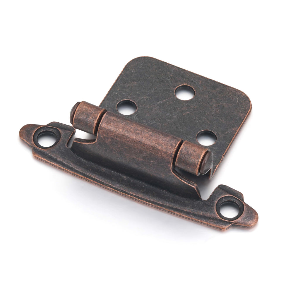 Vallecloud antique copper self-closing hinge enhances cabinet doors with reliable closure.