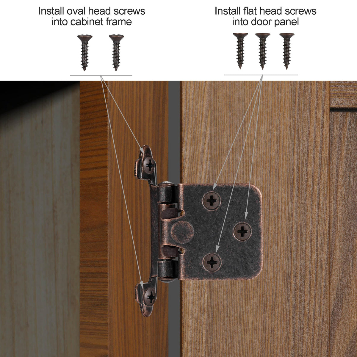 Vallecloud heavy-duty steel hinges offer durable performance for daily use.