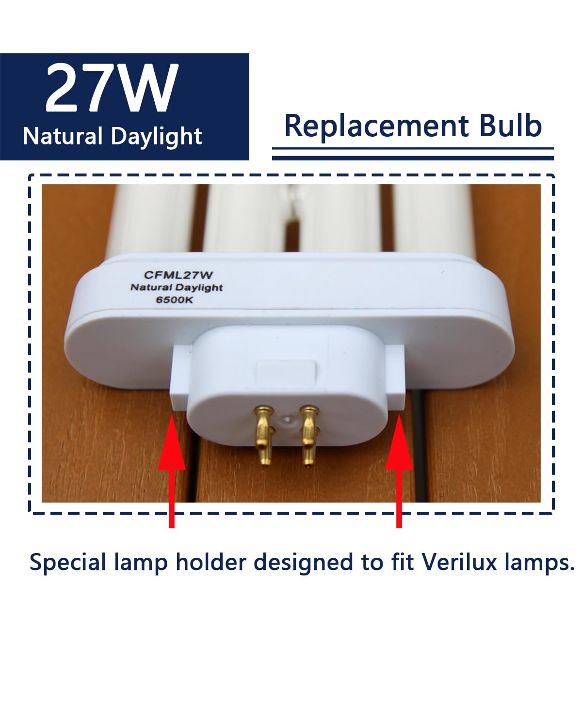 Valoisa CFML27VLX T4 tube shape ideal for compact fixtures.