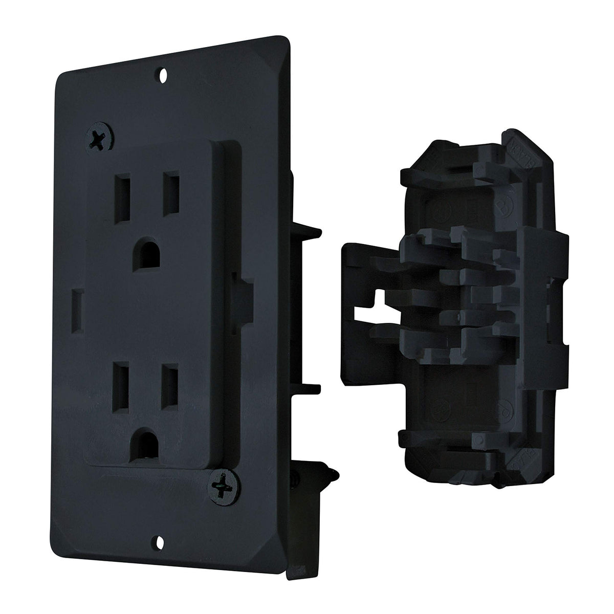 Valterra decor receptacle with cover providing stylish 15A power access for interiors