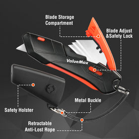 ValueMax ambidextrous blade guide enables smooth cuts for both hands.