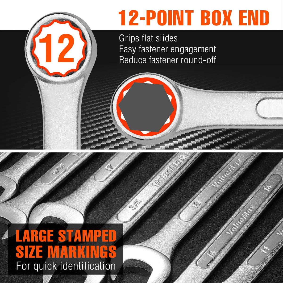 ValueMax offset open-end design improves access in tight spaces.