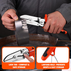 ValueMax crimper with integrated safety lock for secure storage