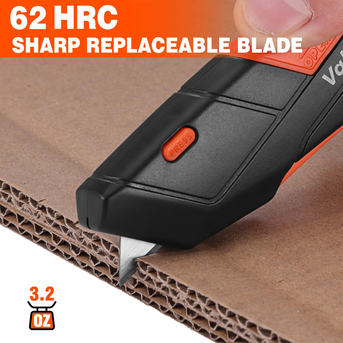 ValueMax self-retracting 3-position blade shown for safe depth control.