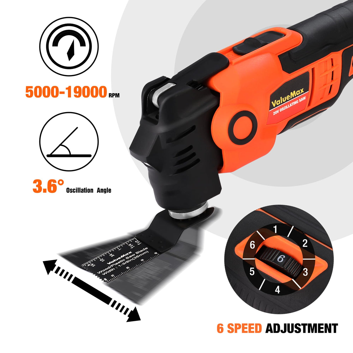 ValueMax wood plastic blade for precise cuts.