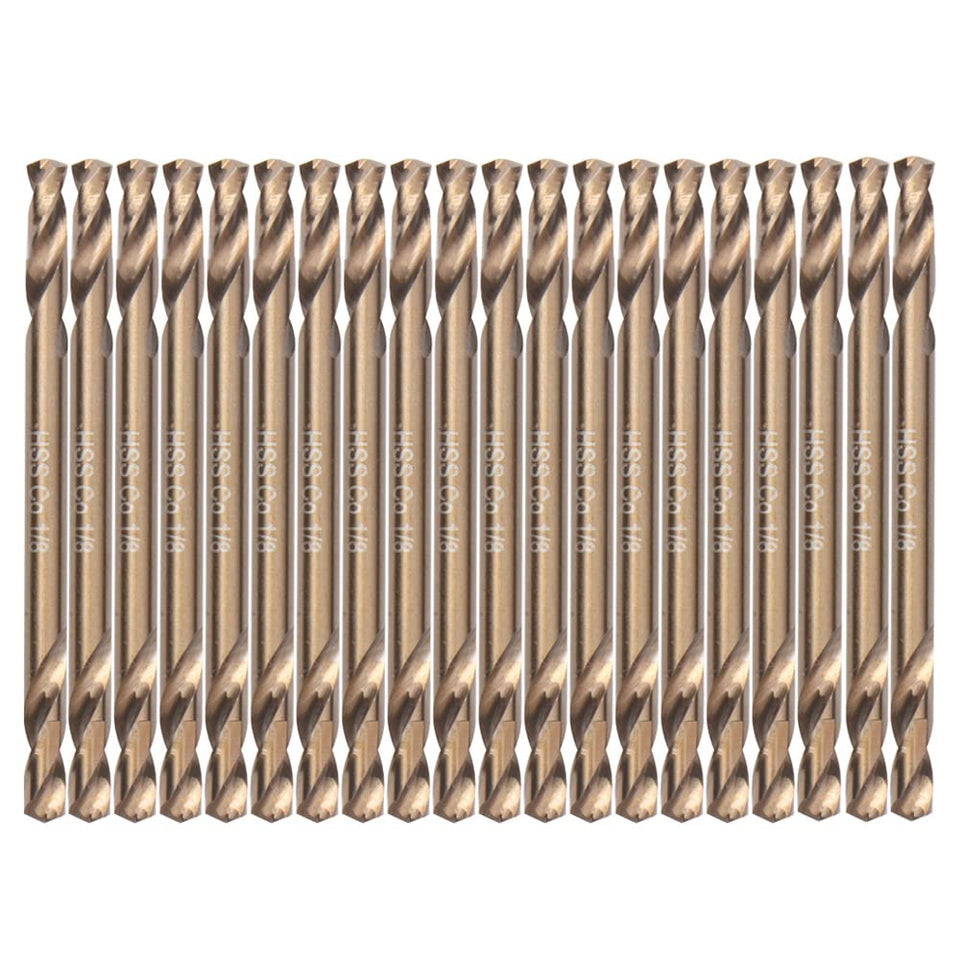VALYRIANTOOL 1/8in cobalt drill bits in box for versatile metal and wood drilling