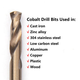 VALYRIANTOOL cobalt bits ideal for stainless steel and cast iron