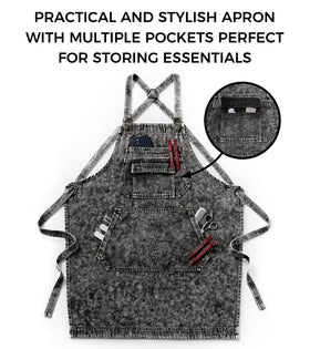 Vammcht Denim Apron ideal for professional use across tasks.